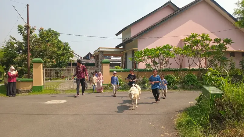 Belajar hidup bersama warga dan ternak